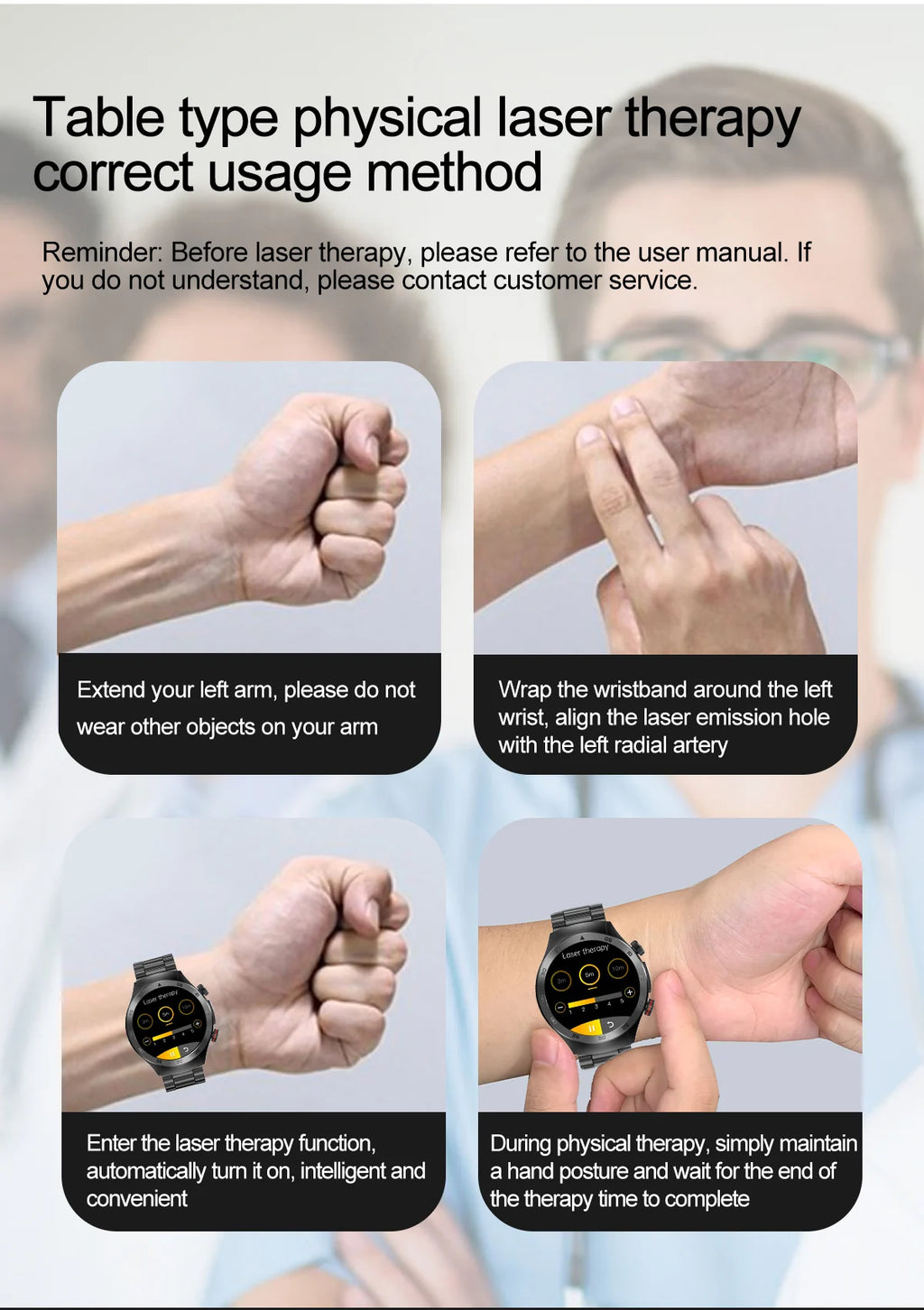 2025 novo tratamento a laser corpo e coração relógio inteligente masculino ecg + ppg ácido úrico gordura no sangue bluetooth chamada rastreador de saúde relógios inteligentes