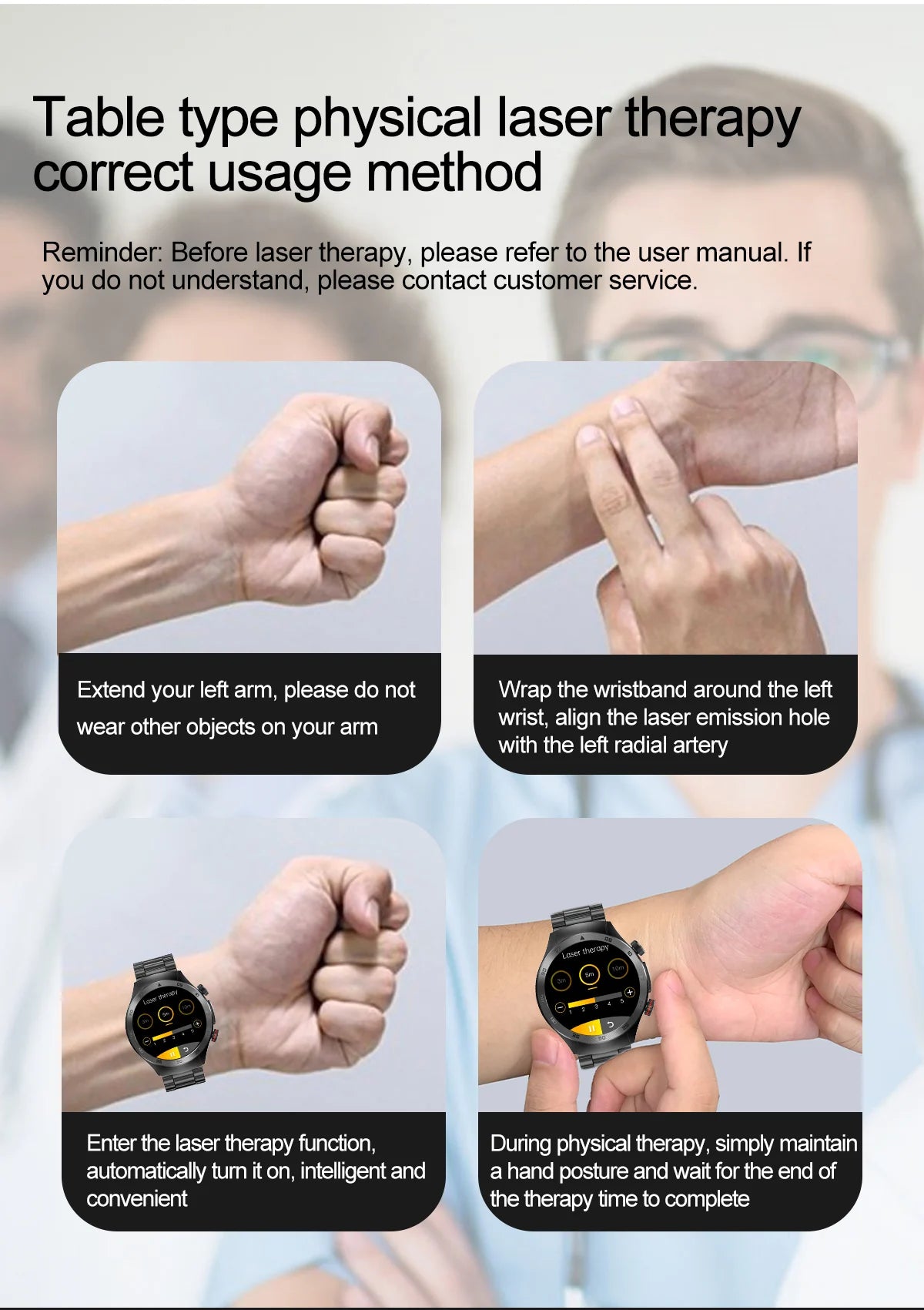 2025 novo tratamento a laser corpo e coração relógio inteligente masculino ecg + ppg ácido úrico gordura no sangue bluetooth chamada rastreador de saúde relógios inteligentes