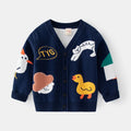 Casaco de algodão de camada dupla para crianças, camisola de inverno para meninos e meninas, jaqueta nova para crianças, malhas de bebê, jaqueta infantil