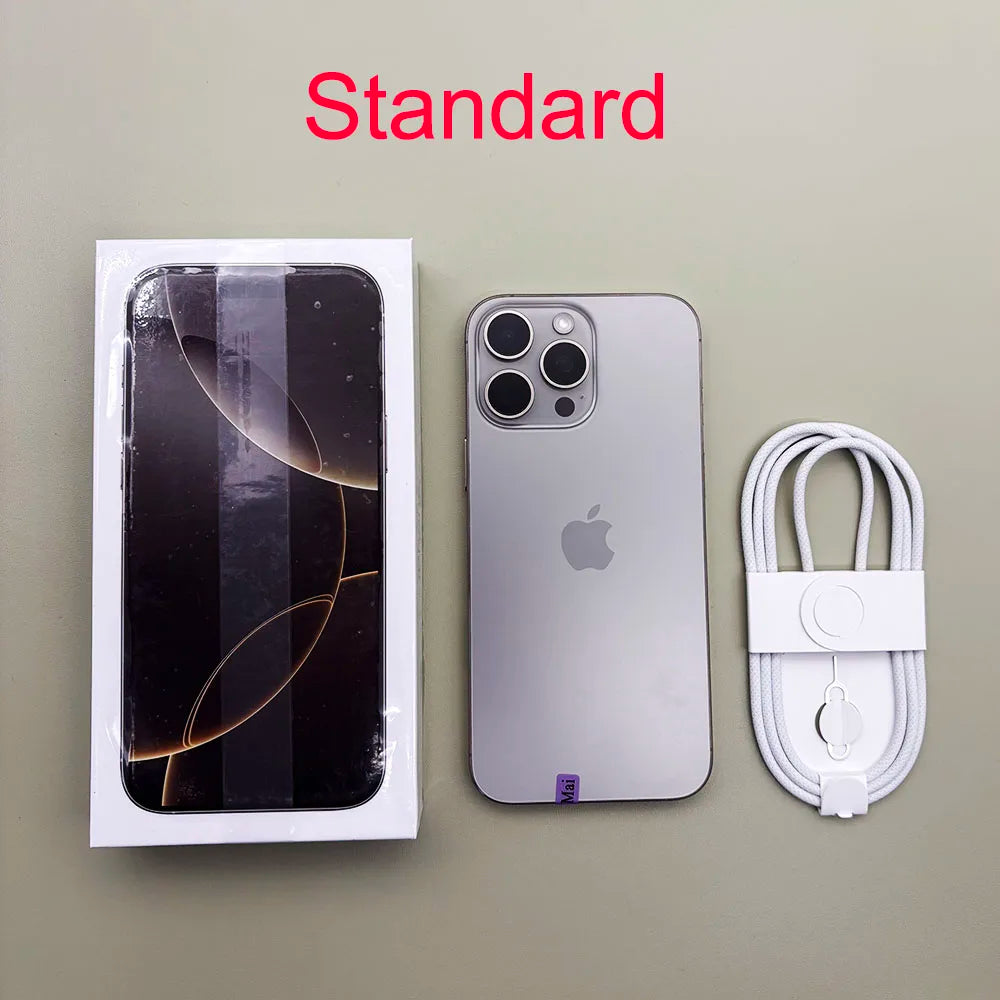 100% original iphone 16 pro max smartphone 6.9 "dupla sim desbloqueado 5g telefone celular retina xdr oled 6.3" 16 pro 128gb/256gb/512gb/1t