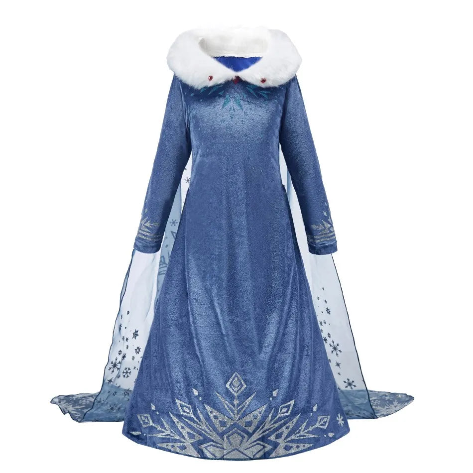 3 5 6 8 10 anos meninas elsa 2 traje crianças halloween cosplay vestido de princesa crianças festa de aniversário vestidos roupas acima