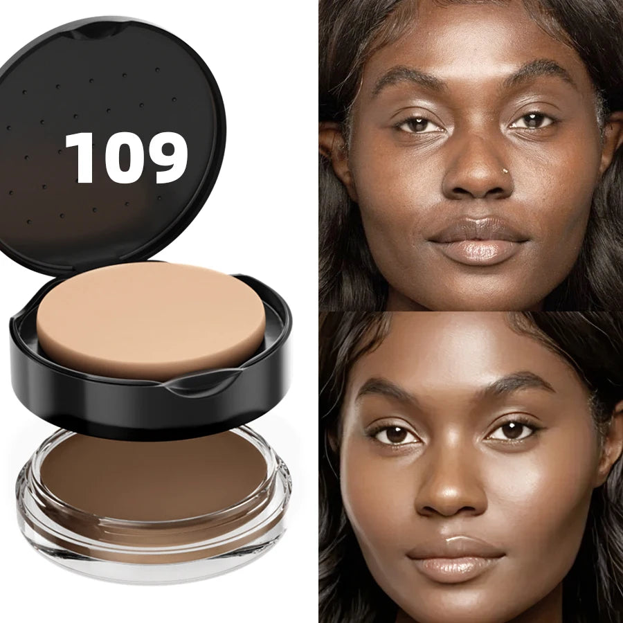 Base corretiva de alta cobertura, 9 cores, 1 peça, anti-círculo escuro, sardas, longa duração, à prova d'água, creme bb, base de maquiagem facial
