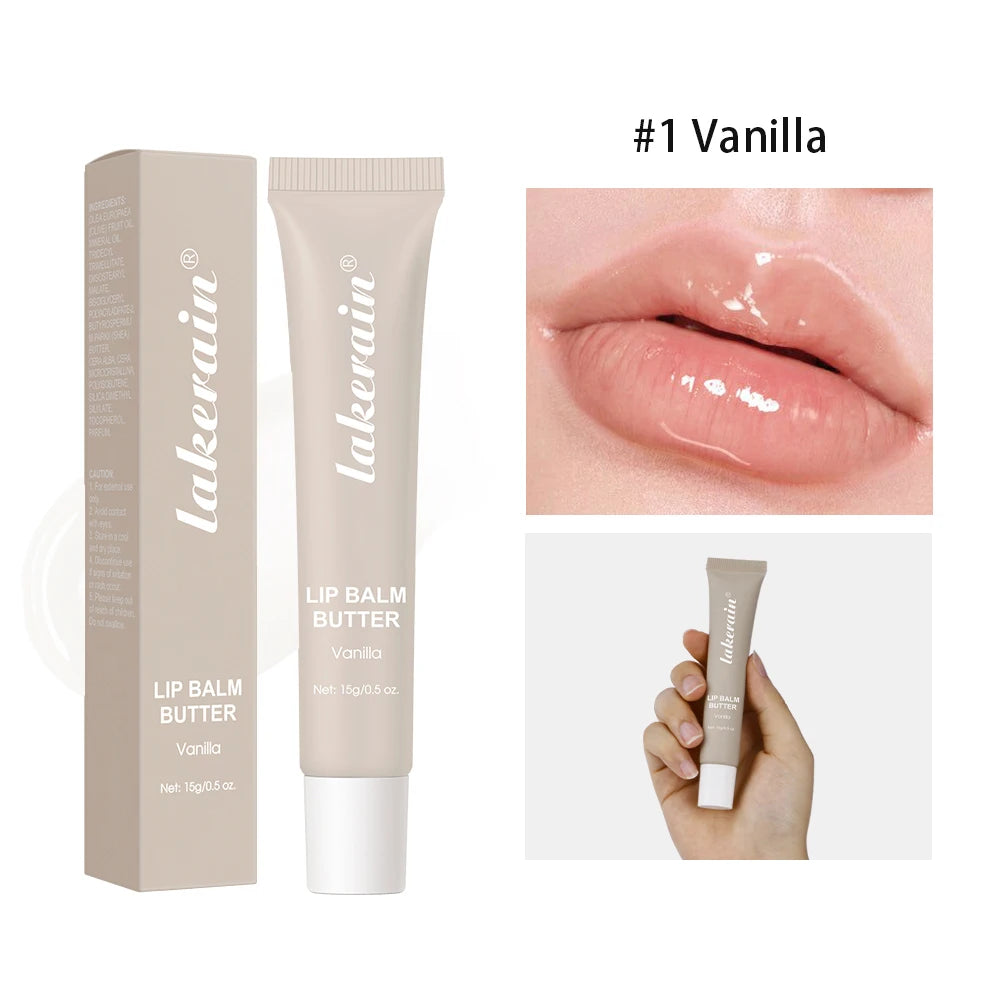 Bálsamo labial hidratante espelho brilho labial baunilha rosa açúcar café bolo cheiro batom óleo transparente maquiagem cuidados com os lábios