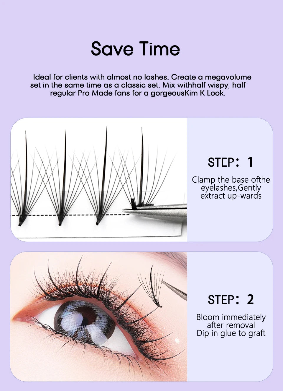 Aguud 3d/5d/7d/9d fino pré-fabricado fãs lash extensão pontiaguda base promade pico fãs cluster cílios volume russo lash extensão