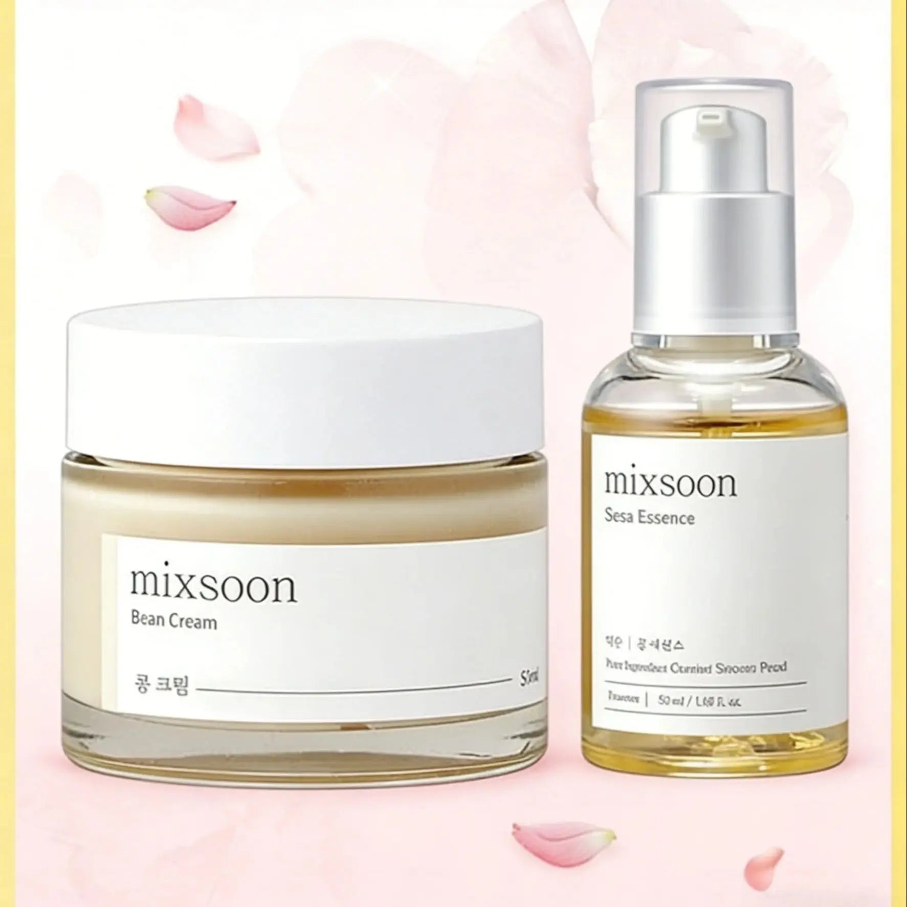 Creme Facial Mixsoon Bean - Creme Hidratante Intensivo para Pele Lisa, Esfoliante com Essência, Hidratante e Nutritiva, Cuidado com Poros e Sebo