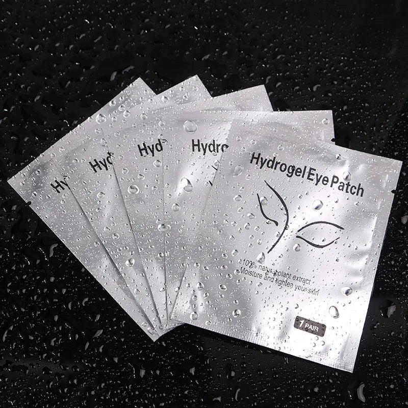 50 pares de cílios sob os olhos remendos almofada de isolamento remover hidrogel olho remendo adesivo junta extensão de cílios ferramentas de maquiagem