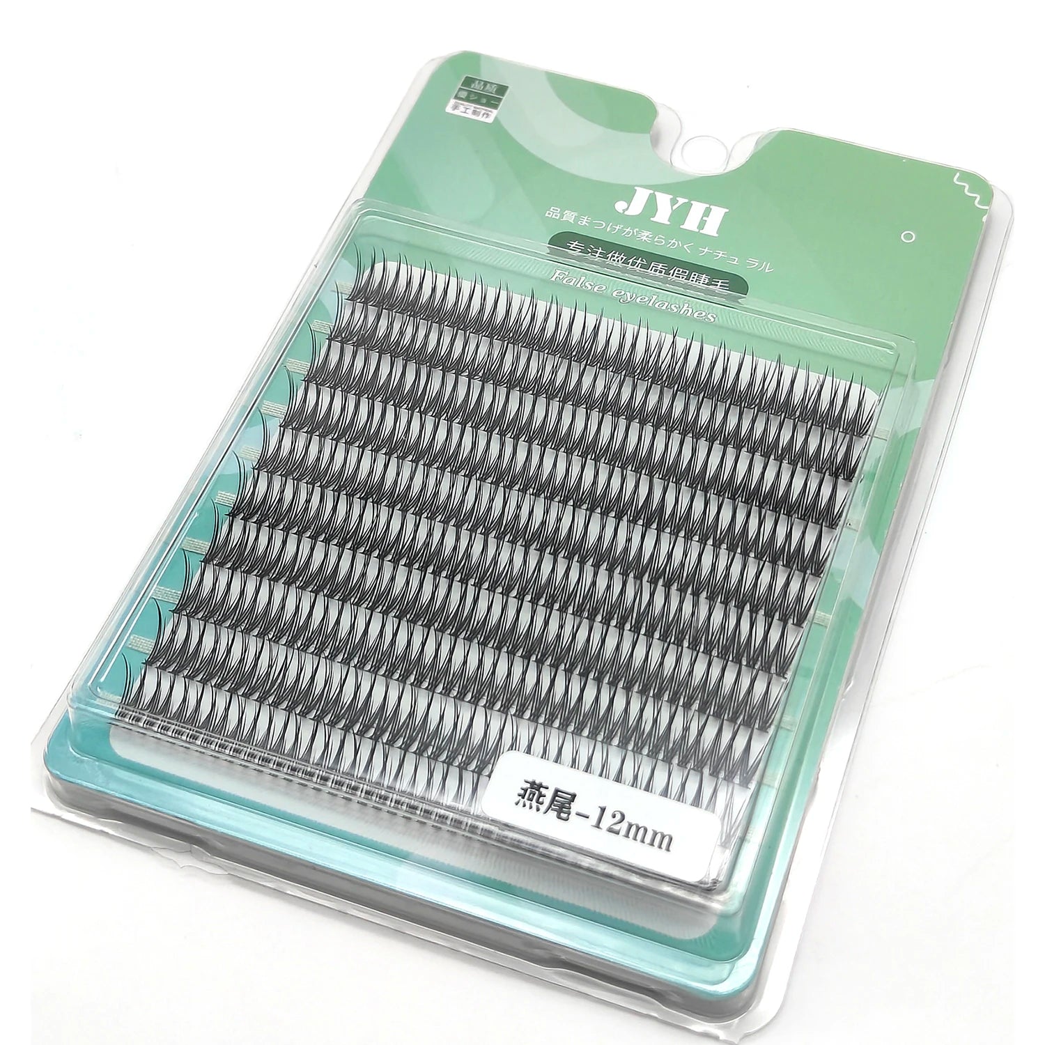 Adiya 390 pçs diy natural cluster cílios de alta qualidade cauda peixe seda cílios postiços cauda de andorinha voar extensões maquiagem