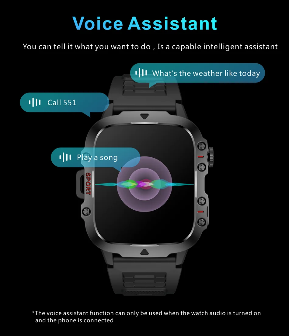 Lige novo militar relógio inteligente masculino esportes ao ar livre 3atm à prova dwaterproof água oxigênio no sangue bluetooth chamada relógios smartwatch para android