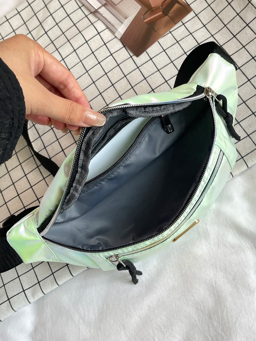 Crossbody Fanny Pack para homens e mulheres, Bolsa de cintura, Bolsa de cinto para viagem, caminhada, corrida, caminhada, ciclismo, Easy Carry, qualquer telefone, carteira