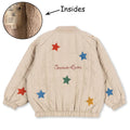 Novo 2025 ks meninas dos desenhos animados algodão velo casacos de inverno da criança meninos jaqueta de lã de cordeiro crianças casaco bordado crianças outwear roupas
