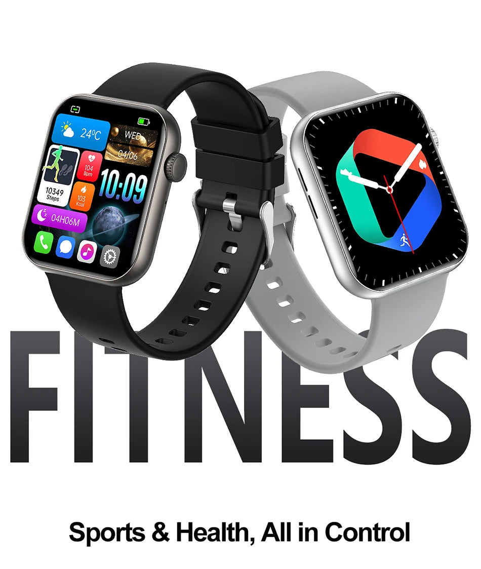 2025 novo relógio inteligente tela de toque completa bluetooth chamada ai voz freqüência cardíaca relógios à prova dwaterproof água pulseira esportiva smartwatch feminino