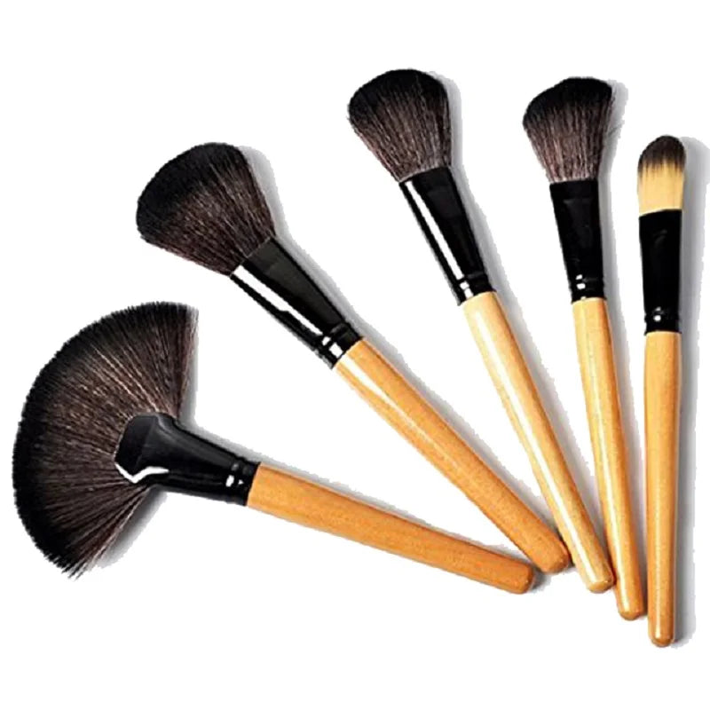 24 pçs/set conjuntos de pincéis de maquiagem profissional pincéis cosméticos sobrancelha pó fundação sombras escova compõem ferramentas com saco de presente