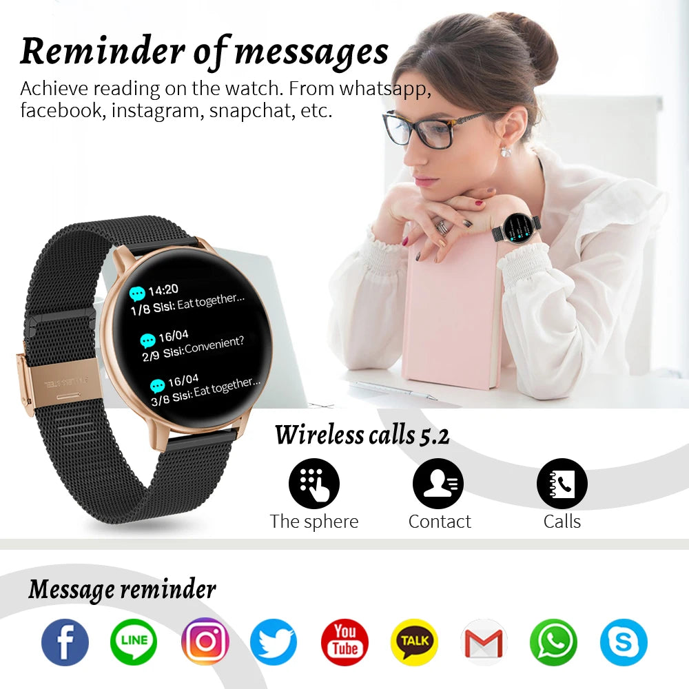 Foxbox relógio inteligente monitoramento de saúde esporte rastreador fitness bluetooth chamada à prova dwaterproof água das mulheres dos homens luxo smartwatch para ios android