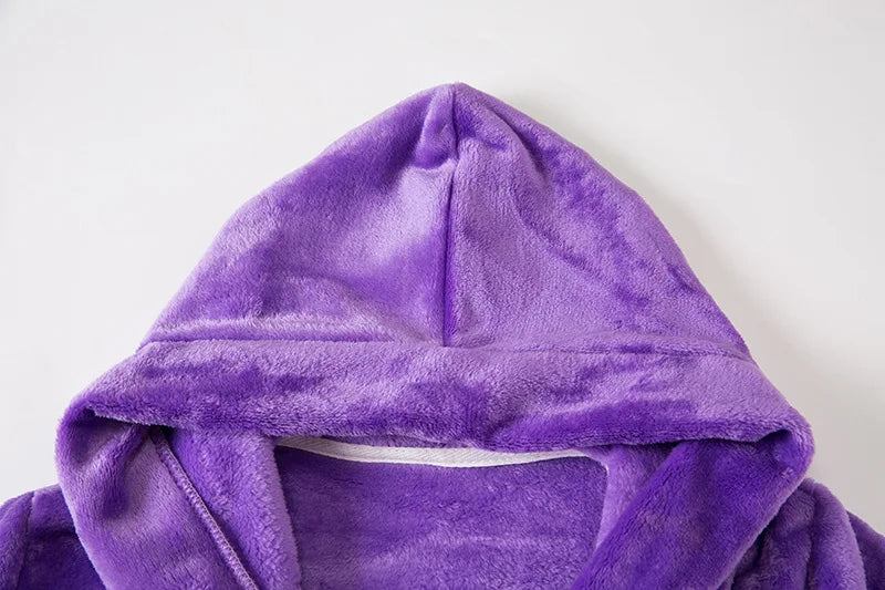 Roupão de banho infantil de dinossauro com capuz, pijama de unicórnio de desenho animado para meninos, roupões de banho de lã para meninas, roupa de dormir para bebês