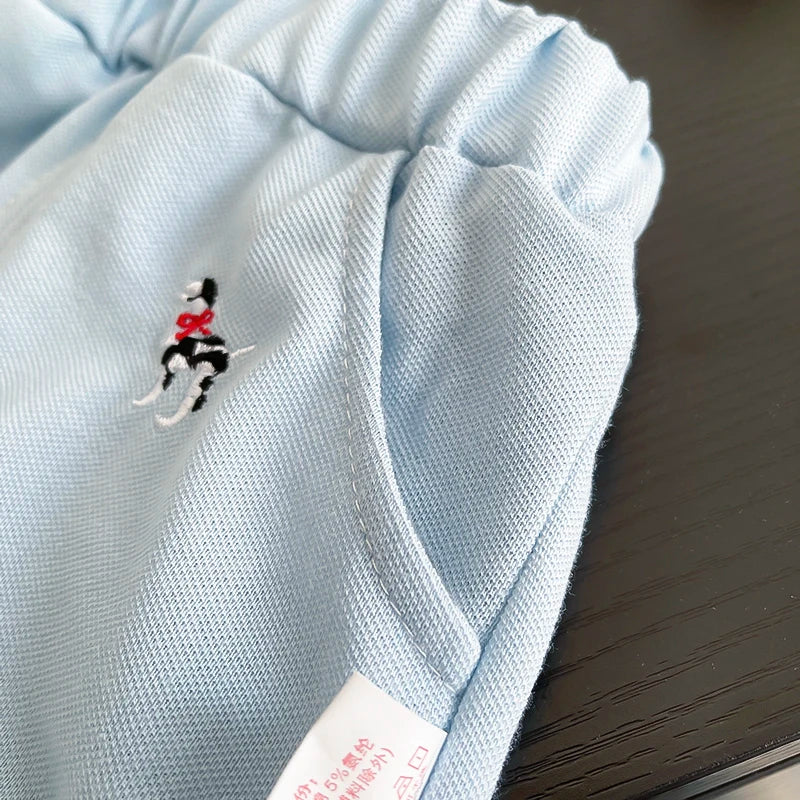 Novo Conjunto de Roupas de Verão para Bebês, Camiseta Polo de Cor Sólida e Shorts para Meninos, 2 Peças/Conjuntos, Roupas Infantis para 1-5 anos