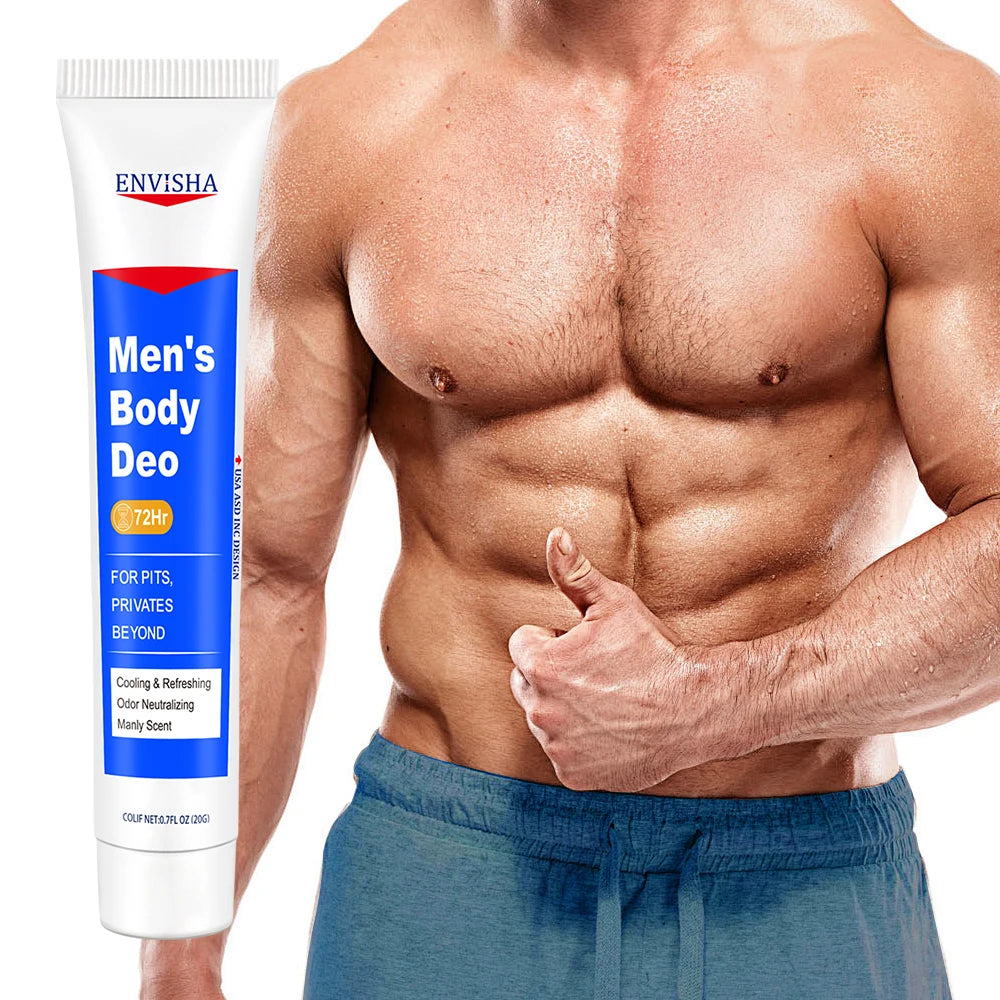 Envisha-Loção Corporal Masculina, Desodorante Duradouro, 72 Horas de Fragrância, Partes Particulares, Axilas, Nádegas, Beleza, Saúde