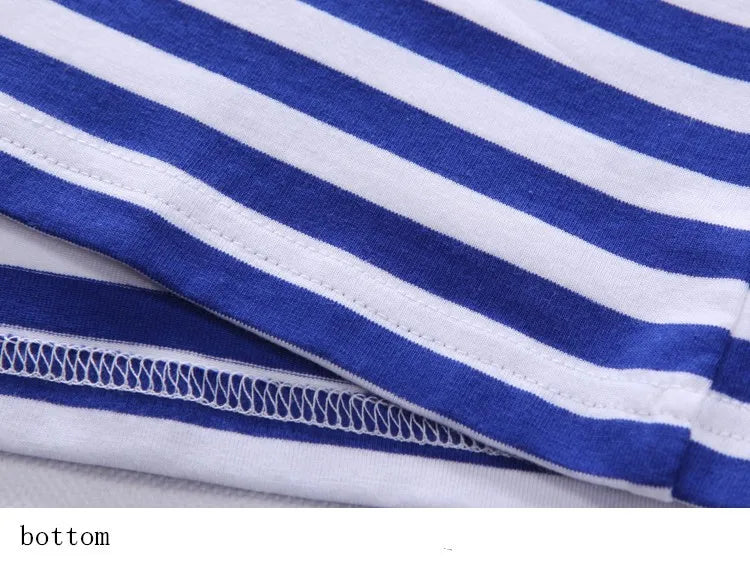 Estilo marinho camisa de manga longa masculina camiseta o pescoço listra t camisa masculina camisa marinha vintage básico 95% algodão camisa