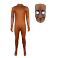 Desenhos animados tung tung tung sahur traje crianças manga longa bodysuits desempenho de palco halloween carnaval macacão máscara conjuntos