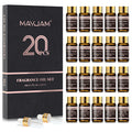 Mayjam kit de óleos de fragrância 20 pçs/set coco & baunilha almíscar branco melancia óleo de morango para umidificador difusor vela fazendo