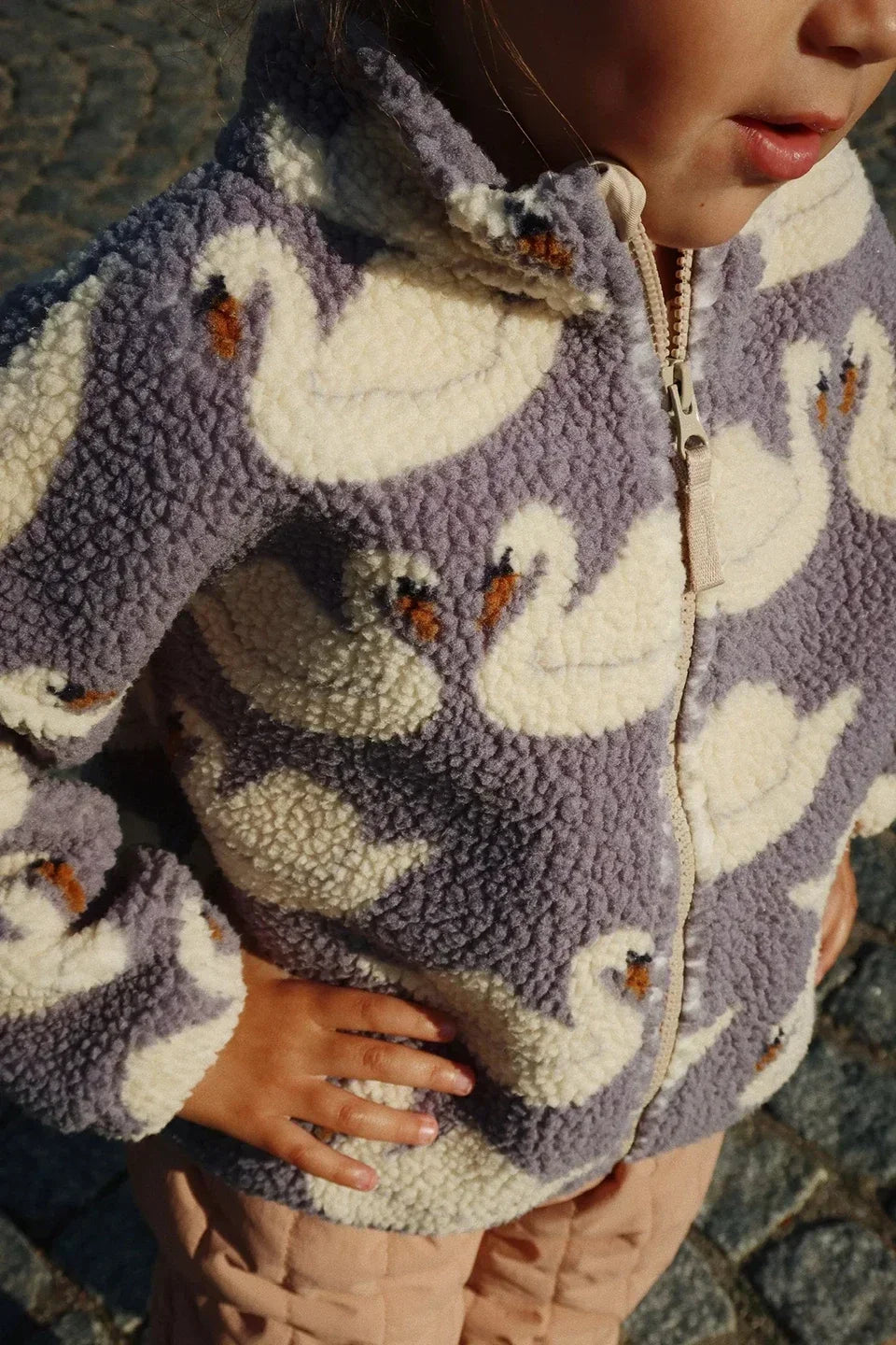 2024 inverno ks crianças algodão lã de cordeiro quente outerwear roupas meninas impressão casacos do bebê meninos mais jaquetas de lã crianças roupas