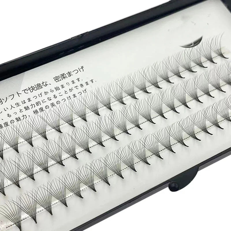 Novos fãs de volume russo pré-fabricados 10d/20d maquiagem profissional falso pacote de extensão de cílios postiços