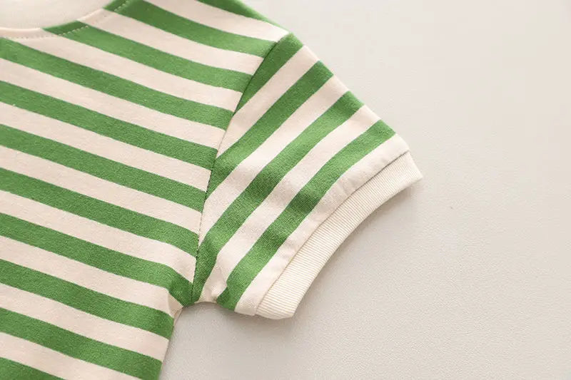 Verão crianças meninos roupas da criança casual dinossauro roupas tiras t camisa dos desenhos animados babador calças curtas 2 pçs/set crianças terno conjuntos