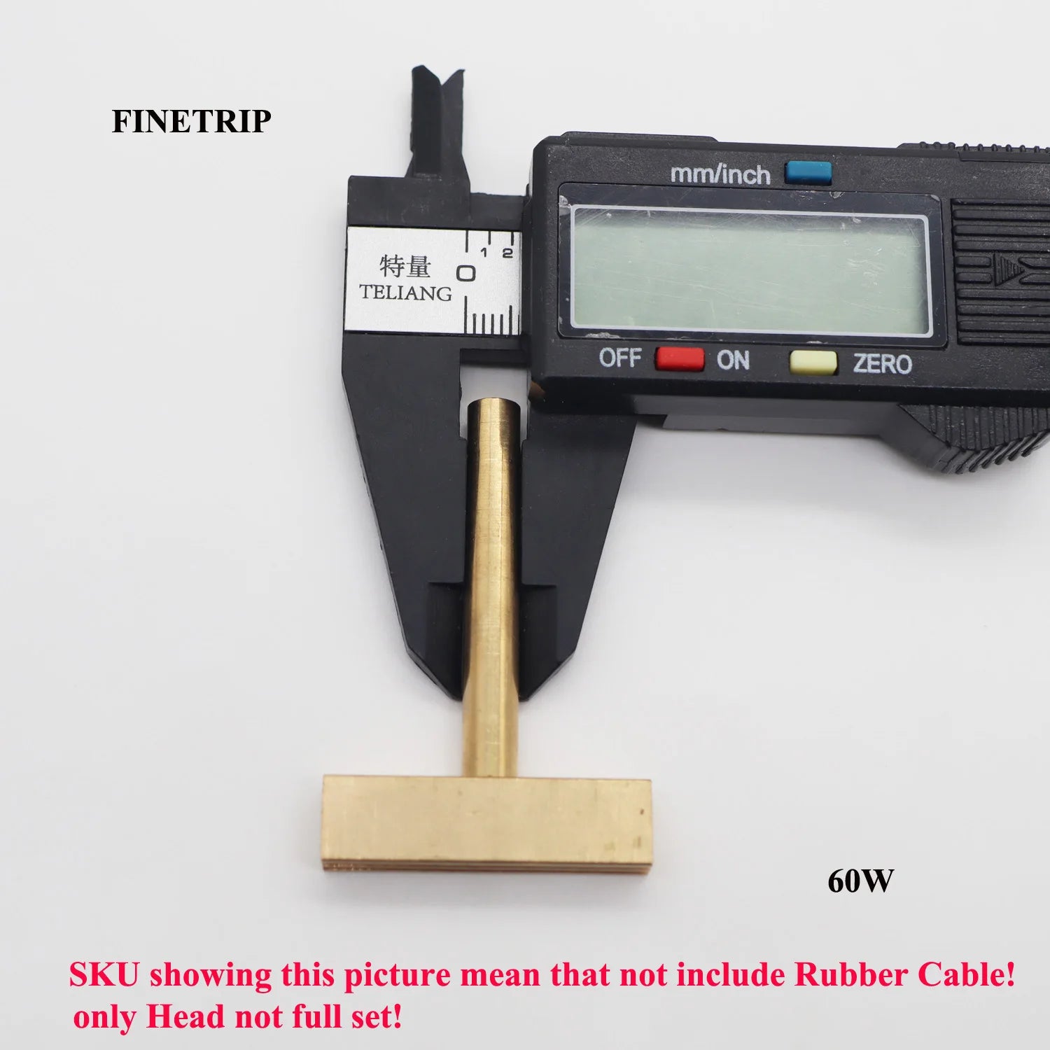 Finetrip 30w 60w 40w ferro de solda t ponta t-cabeça, t-pontas de cobre ou cabo de borracha imprensa quente para o reparo do cabo flexível do pixel da tela lcd