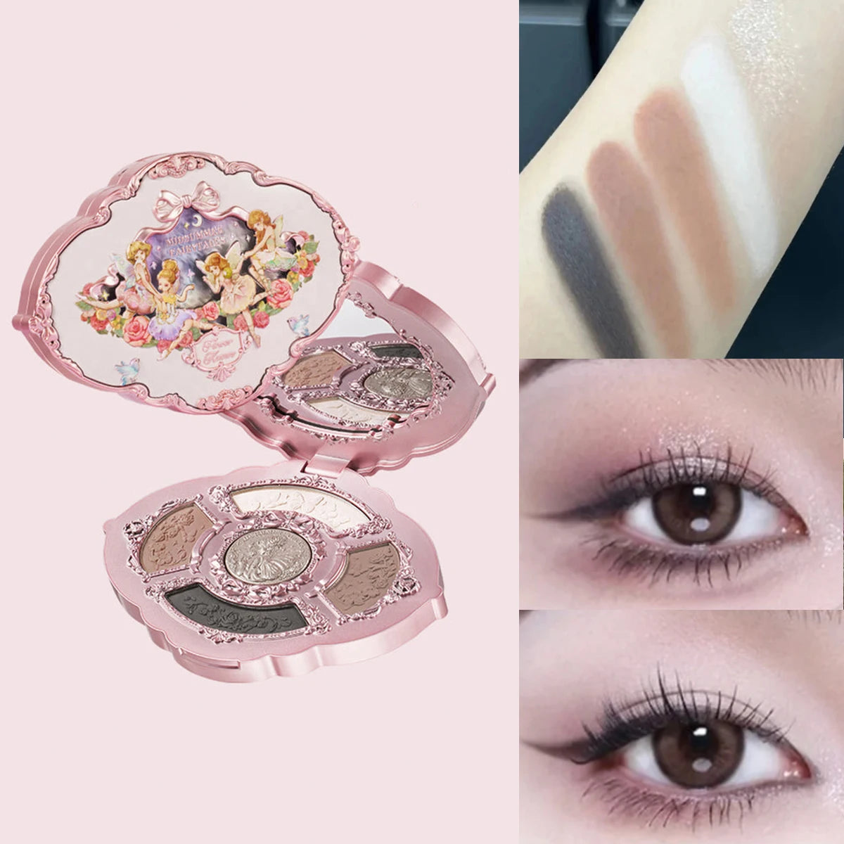 Flower Knows 2026 Bunny Garden Paleta de Sombras Temática de Coelhinho Coleção de Cosméticos Completa com Blush e Iluminador