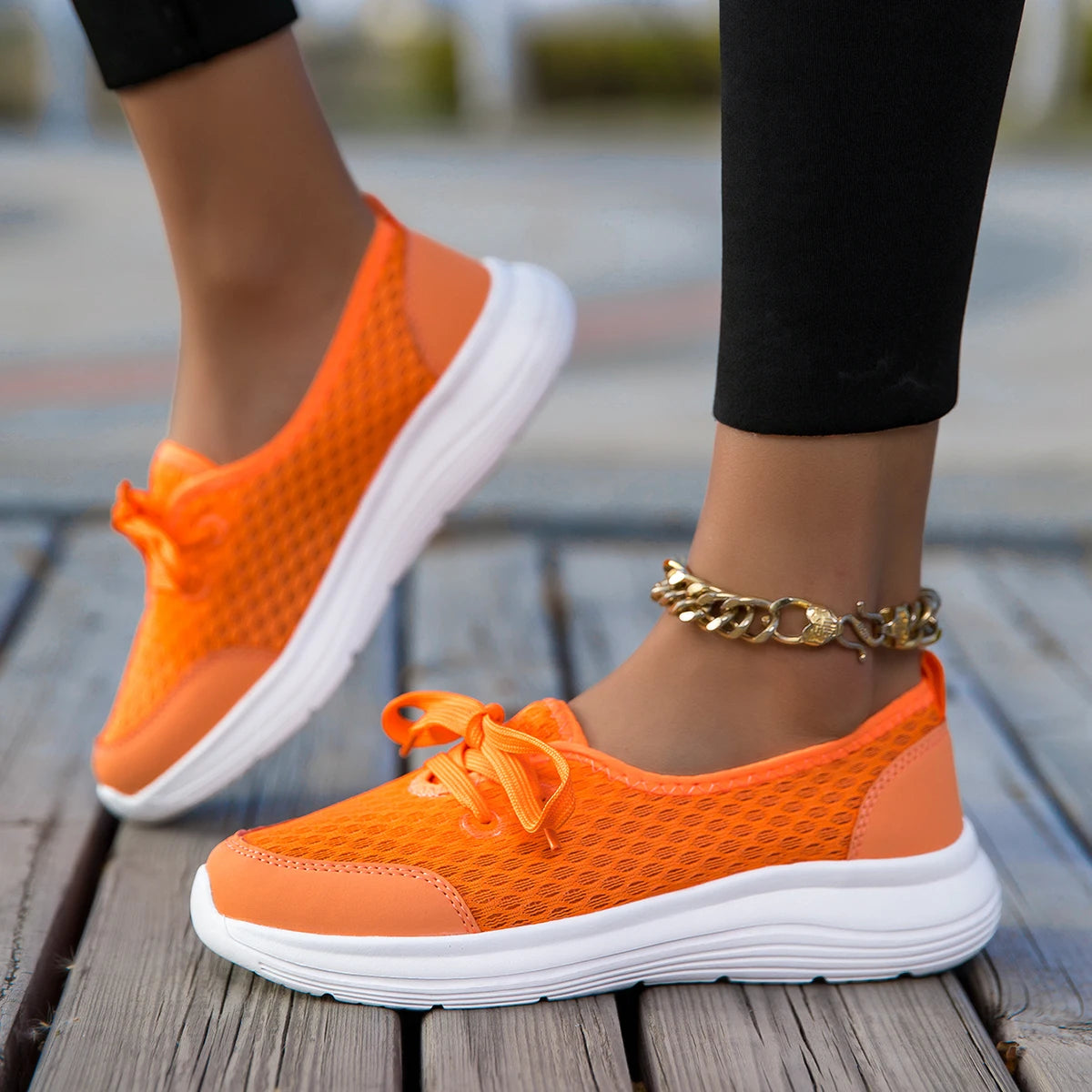 Yrzl mulher tênis deslizamento em sapatos casuais malha respirável confortável macio clássico condução mocassins sapatos para senhoras