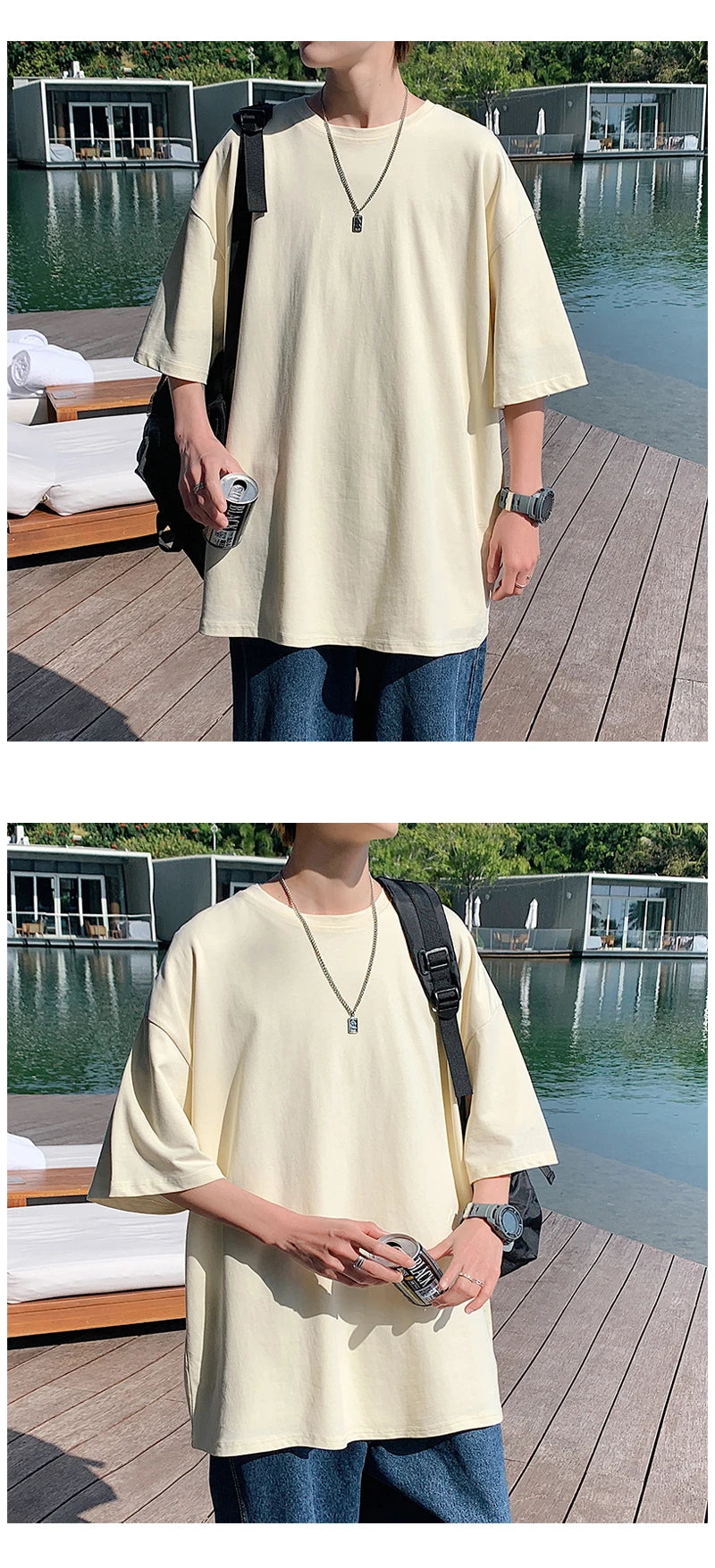 Camiseta de manga curta extragrande masculina, camiseta solta com decote em O, blusa de streetwear Hip Hop, camiseta de algodão, nova moda, verão, 5XL