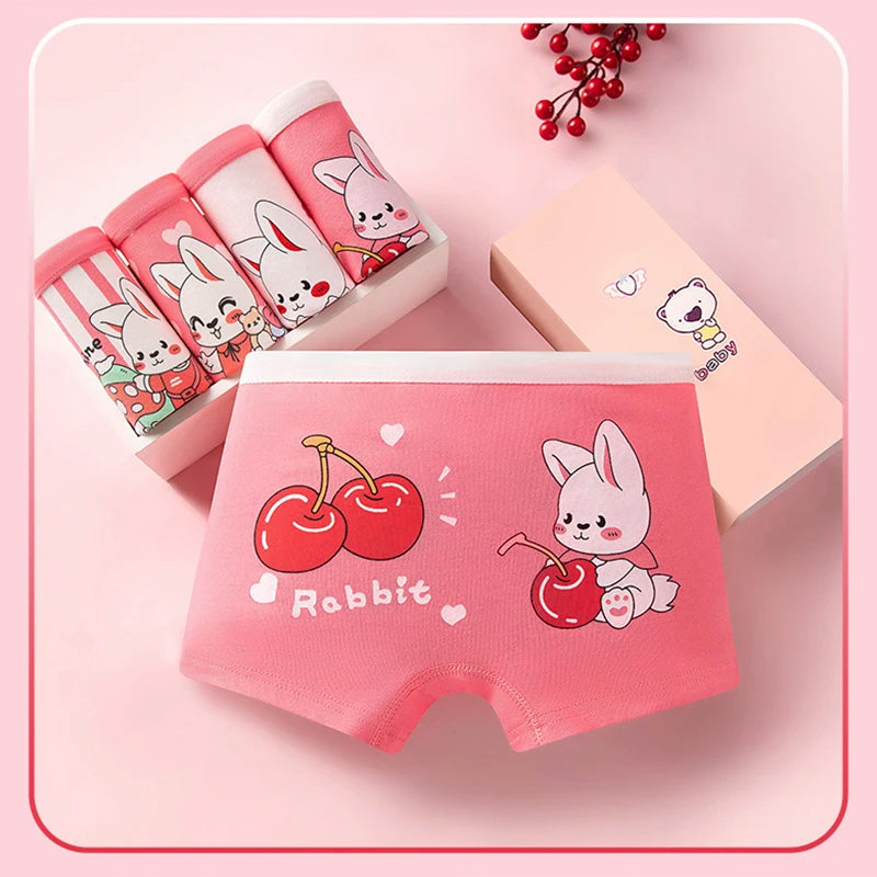 Meninas roupa interior menina boxer shorts 2-14 anos estudante princesa dos desenhos animados calcinha de algodão respirável crianças boxer cuecas