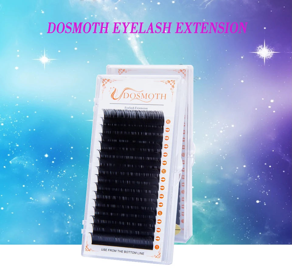 5case 16 linhas conjunto, modelo de alta qualidade extensão de cílios de vison, cílios individuais, cílios naturais, cílios postiços ferramentas de maquiagem